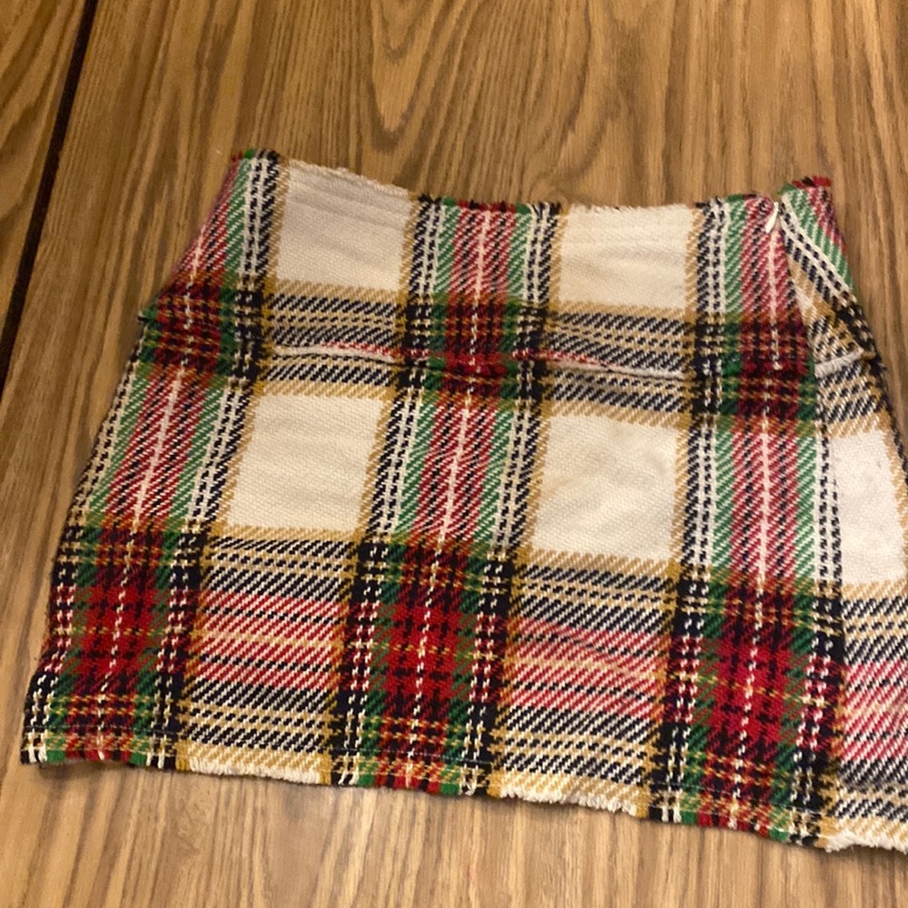 JCrew mini plaid skirt size EUC